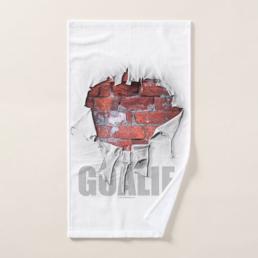 Torn Brick Wall Soccer Goalie Badehandtuch Set (Handtuch)