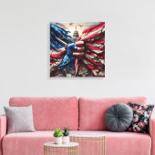 Torn Country Art Print Leinwanddruck (Insitu (Wohnzimmer))