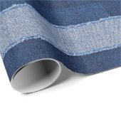 Torn denim: blauer Jeans Stoff. Geschenkpapier (Rolleneckpunkt)