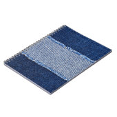 Torn denim: blauer Jeans Stoff. Notizblock (Linke Seite)