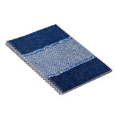 Torn denim: blauer Jeans Stoff. Notizblock (Rechte Seite)