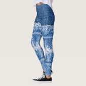 Torn Denim: Doppelblauer Jeans Frame Leggings (Links)