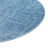 Torn denim Stoff Textur, blaue Farben. Schneidebrett (Ecke)