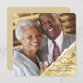 Torn Edges Foto Einladung zum Jubiläum (Vorne/Hinten)