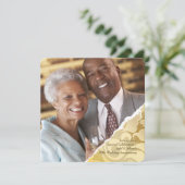 Torn Edges Foto Einladung zum Jubiläum (Stehend Vorderseite)