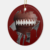 Torn Football Keramik Ornament (Links)