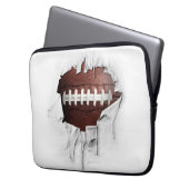 Torn Football Laptopschutzhülle (Vorderseite Links)