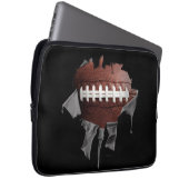Torn Football Laptopschutzhülle (Vorne Rechts)