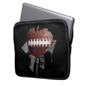 Torn Football Laptopschutzhülle (Vorderseite Links)
