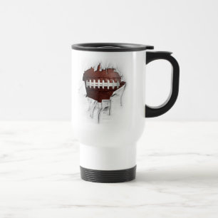 Torn Football Reisebecher