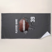 Torn Football Strandtuch (Vorderseite)