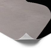 Torn Golden Face Abstract Art Elegant Texture Poster (Ecke)