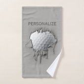 Torn Golf Ball Badhandtuch Set (Handtuch)