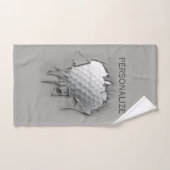 Torn Golf Ball Badhandtuch Set (Handtuch)
