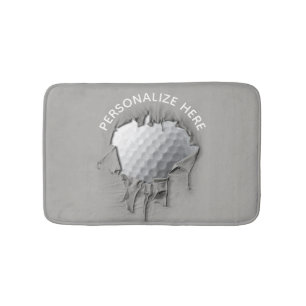 Torn Golf Ball Bath Mat Badematte