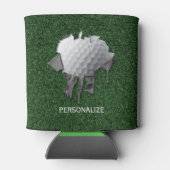 Torn Golf Ball Dosenkühler (Rückseite)