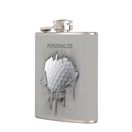 Torn Golf Ball Flachmann (Links)