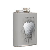 Torn Golf Ball Flachmann (Rechts)