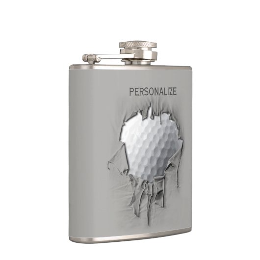 Torn Golf Ball Flachmann (Rechts)