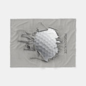 Torn Golf Ball Fleecedecke (Vorderseite (Horizontal))