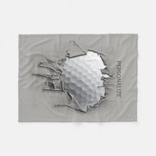 Torn Golf Ball Fleecedecke (Vorderseite (Horizontal))