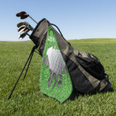Torn Golf Ball (individuell einstellbar) Golfhandtuch (Gras)