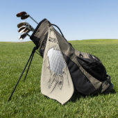 Torn Golf Ball (individuell einstellbar) Golfhandtuch (Gras)
