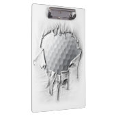 Torn Golf Ball Klemmbrett (Rechts)