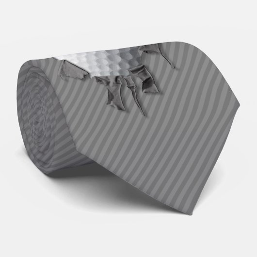 Torn Golf Ball Krawatte (Gerollt)