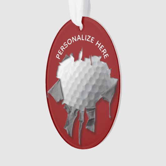 Torn Golf Ball Ornament (Vorderseite)