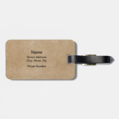 Torn Golf Ball (personalize) Gepäckanhänger (Rückseite horizontal)