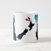 Torn NZ Seascape Jumbo-Tasse (Vorderseite)