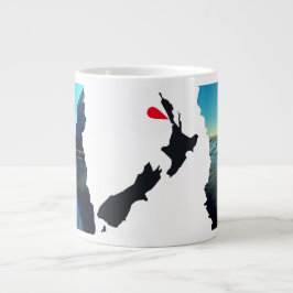 Torn NZ Seascape Jumbo-Tasse