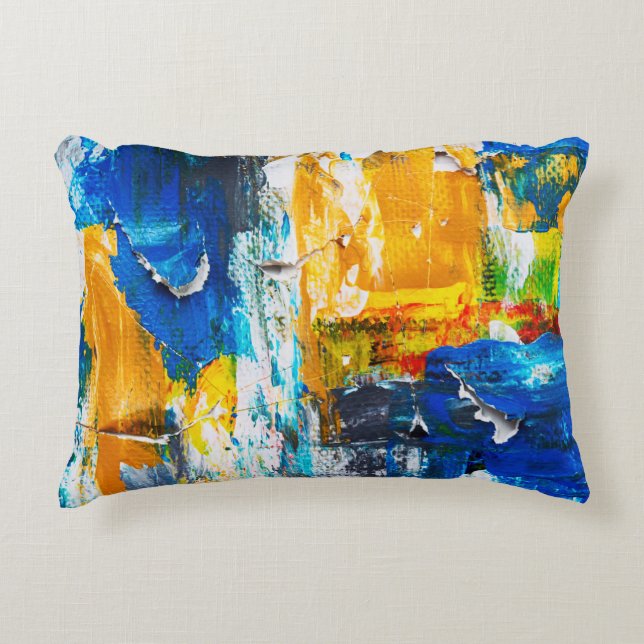 Torn Painting Easel Accent Pillow Dekokissen (Vorderseite)
