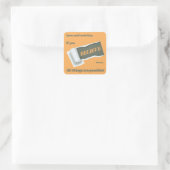 TORN PAPIER REVEALS "GLAUBEN" SQUARE STICKER (Tasche)