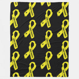 Torn Ribbon/Badass...Endometriose Fleece Blanket