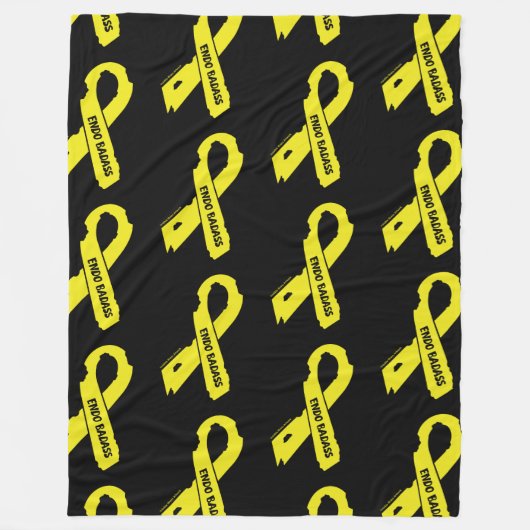 Torn Ribbon/Badass...Endometriose Fleece Blanket (Vorderseite)