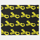 Torn Ribbon/Badass...Endometriose Fleece Blanket (Vorderseite (Horizontal))