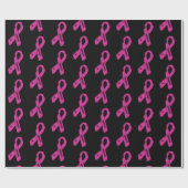 Torn Ribbon/Krieger...Brustkrebs Geschenkpapier (Flach)