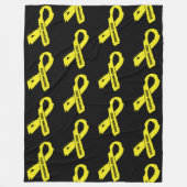 Torn Ribbon/Krieger...Endometriose Fleecedecke (Vorderseite)