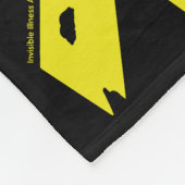 Torn Ribbon/Krieger...Endometriose Fleecedecke (Ecke)