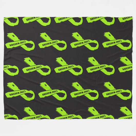 Torn Ribbon/Krieger...Lyme Fleecedecke (Vorderseite (Horizontal))