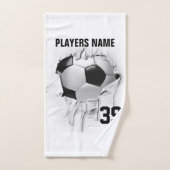 Torn Soccer Badhandtuch Set (Handtuch)
