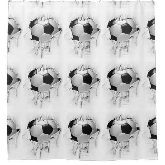 Torn Soccer Duschvorhang (Vorderseite)