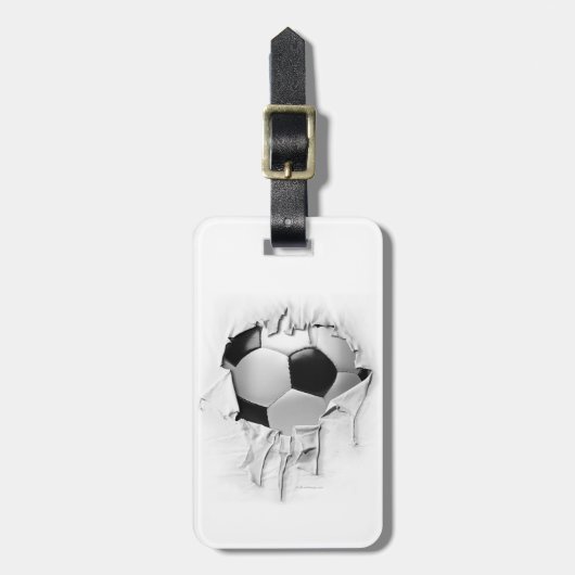 Torn Soccer Gepäckanhänger (Vorderseite vertikal)