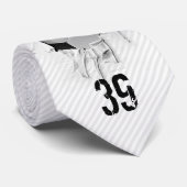 Torn Soccer (personalisiert) weiß Krawatte (Gerollt)