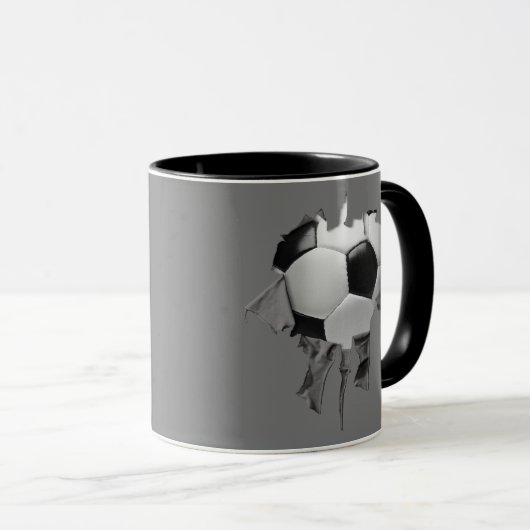Torn Soccer Ringer Tasse (VorderseiteRechts)
