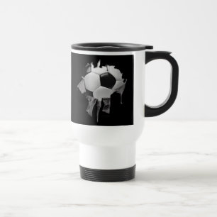 Torn Soccer Umschalten Mug Reisebecher