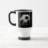 Torn Soccer Umschalten Mug Reisebecher (Links)