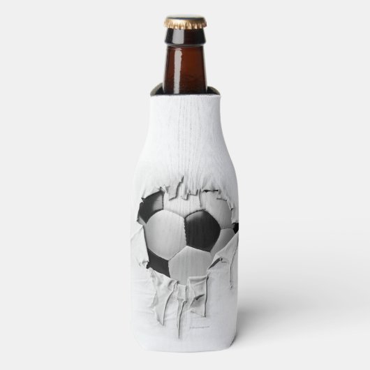 Torn Soccer White Bottle Cooler Flaschenkühler (Flaschenvorderseite)